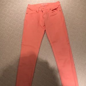 DL1961 Emma style coral skinny jean